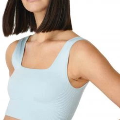 NEW ARRIVALS Sweaty Betty Balance Seamless Longline Bra Azure Blue