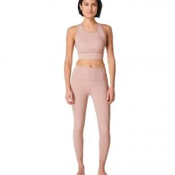 NEW ARRIVALS Sweaty Betty Super Soft 7/8 Workout Leggings Ash Pink