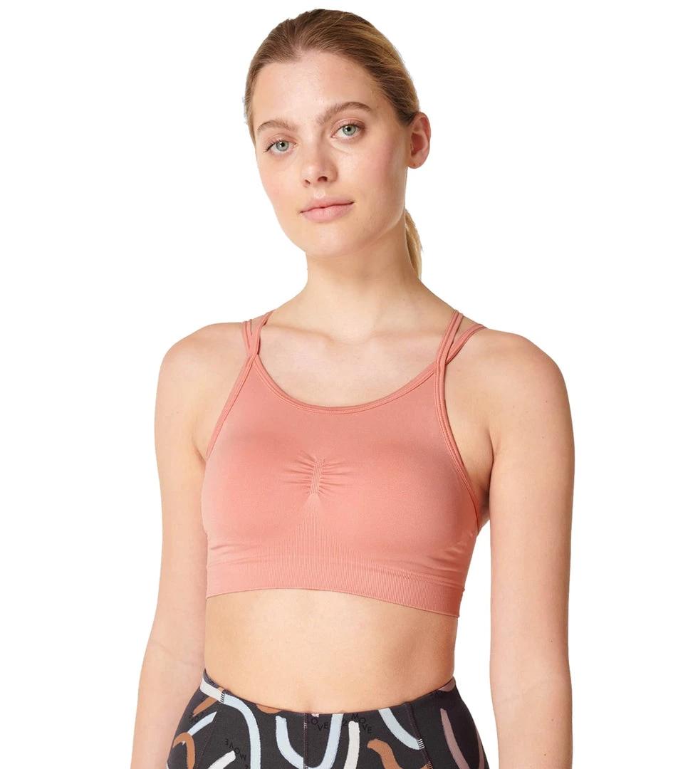 Sweaty Betty Solstice Strappy Back Bra Bloom Pink NEW ARRIVALS 3 Sweaty Betty Solstice Strappy Back Bra Bloom Pink NEW ARRIVALS