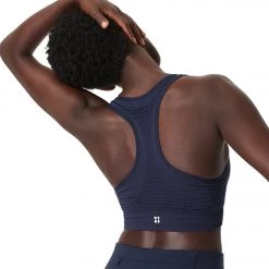 Sweaty Betty Stamina Workout Bra Navy Blue