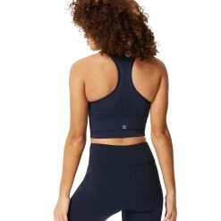Sweaty Betty Stamina Longline Workout Bra Navy Blue NEW ARRIVALS