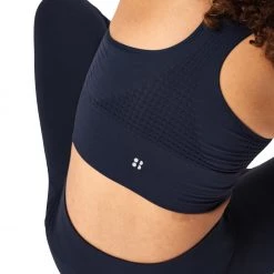 Sweaty Betty Stamina Longline Workout Bra Navy Blue NEW ARRIVALS