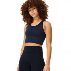 Sweaty Betty Stamina Longline Workout Bra Navy Blue NEW ARRIVALS