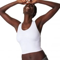 NEW ARRIVALS Sweaty Betty Stamina Longline Workout Bra White