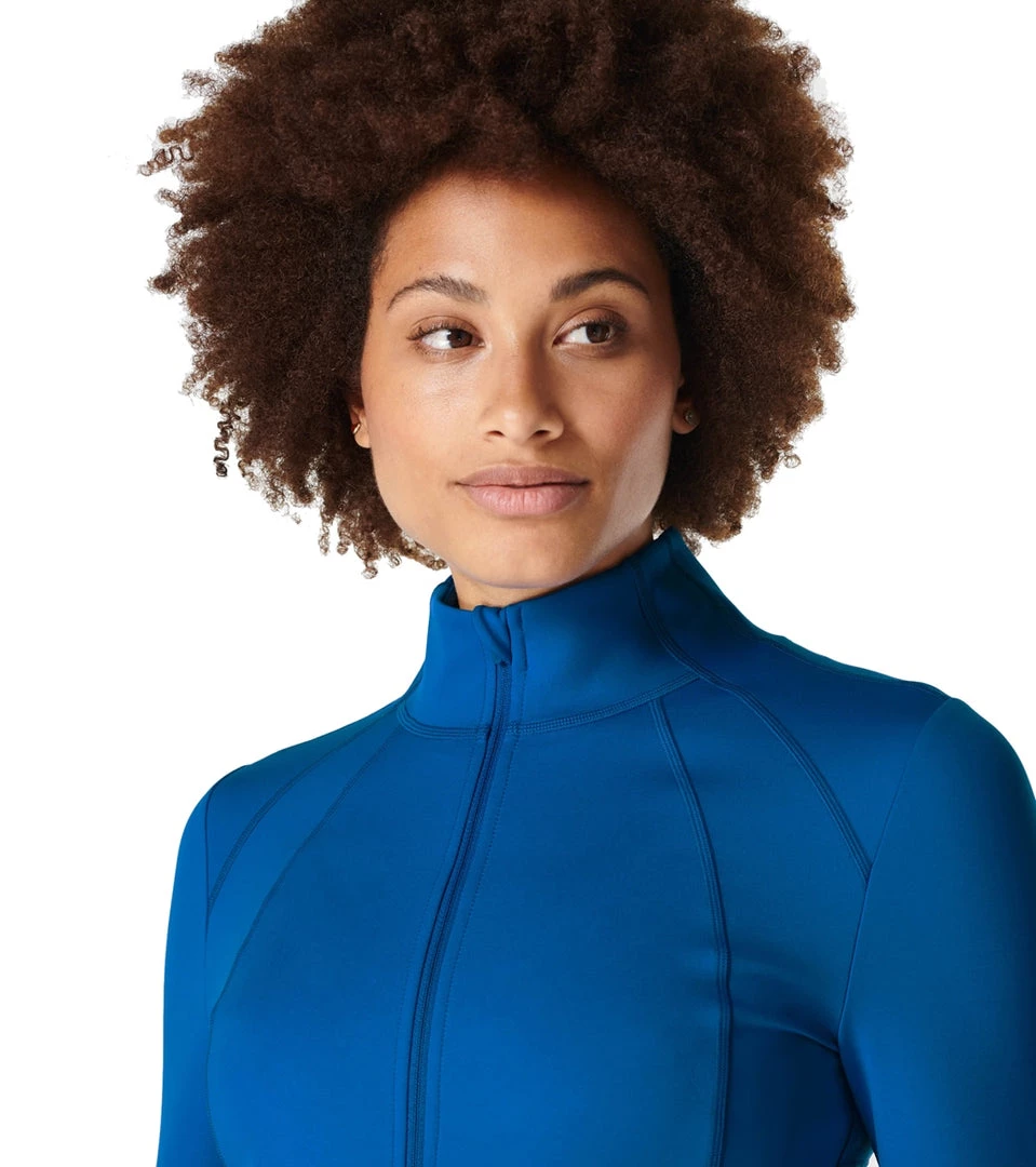 NEW ARRIVALS Sweaty Betty Power Boost Workout Zip Up Oxford Blue 6 NEW ARRIVALS Sweaty Betty Power Boost Workout Zip Up Oxford Blue