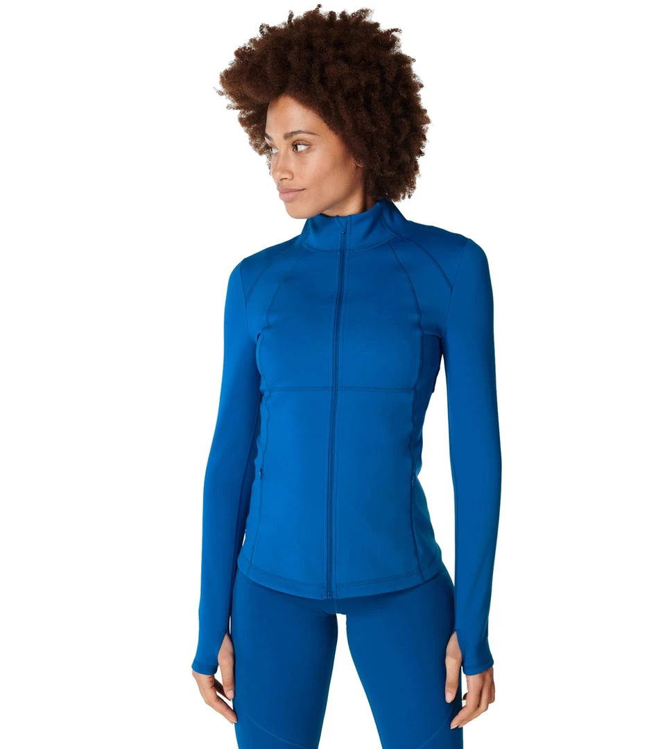 NEW ARRIVALS Sweaty Betty Power Boost Workout Zip Up Oxford Blue 12 NEW ARRIVALS Sweaty Betty Power Boost Workout Zip Up Oxford Blue