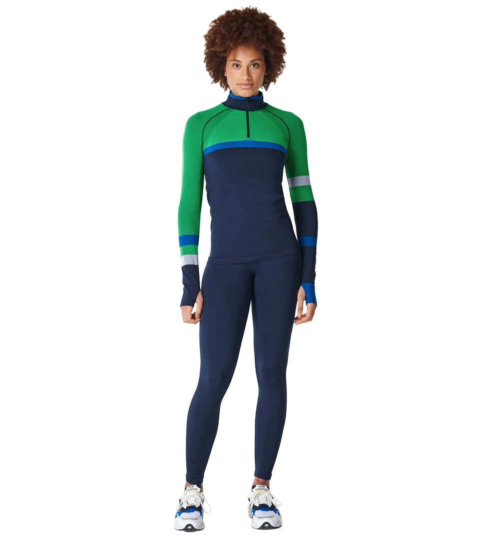 Sweaty Betty Athlete Workout Half Zip Long Sleeve Top Navy Blue NEW ARRIVALS 6 Sweaty Betty Athlete Workout Half Zip Long Sleeve Top Navy Blue NEW ARRIVALS