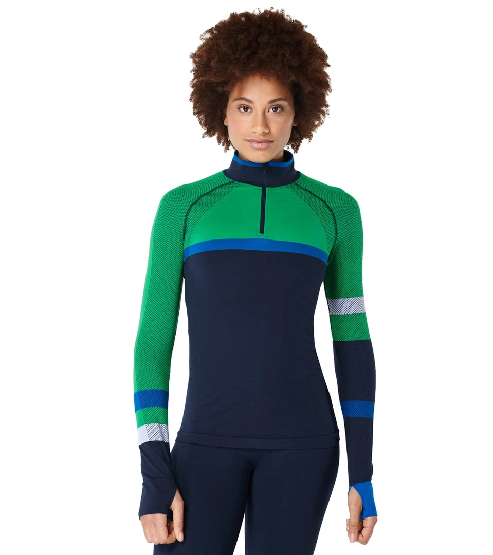 Sweaty Betty Athlete Workout Half Zip Long Sleeve Top Navy Blue NEW ARRIVALS 11 Sweaty Betty Athlete Workout Half Zip Long Sleeve Top Navy Blue NEW ARRIVALS