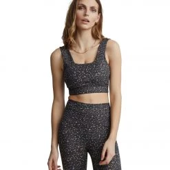 NEW ARRIVALS Varley Let's Move Delta Bra Cluster Leopard