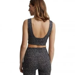 NEW ARRIVALS Varley Let's Move Delta Bra Cluster Leopard