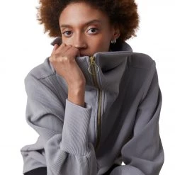 NEW ARRIVALS Varley Vine Half Zip Pullover Grey Flannel