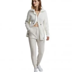 NEW ARRIVALS Varley Keswick Pant Ivory Marl