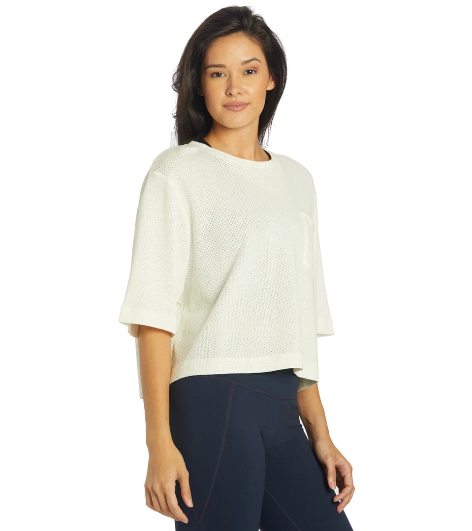 Varley Bexley T-Shirt Egret 4 Varley Bexley T-Shirt Egret