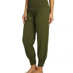 Yak & Yeti Indian Harem Joggers Green NEW ARRIVALS
