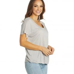 Yak & Yeti Dolman Sleeve Loose Fit Top Grey NEW ARRIVALS