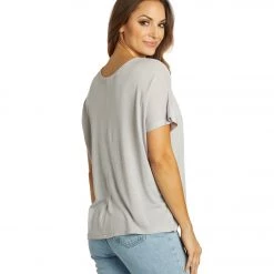 Yak & Yeti Dolman Sleeve Loose Fit Top Grey NEW ARRIVALS