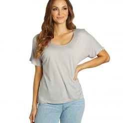 Yak & Yeti Dolman Sleeve Loose Fit Top Grey NEW ARRIVALS