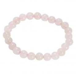Yak & Yeti Rose Quartz Beaded Bracelet Pink NEW ARRIVALS