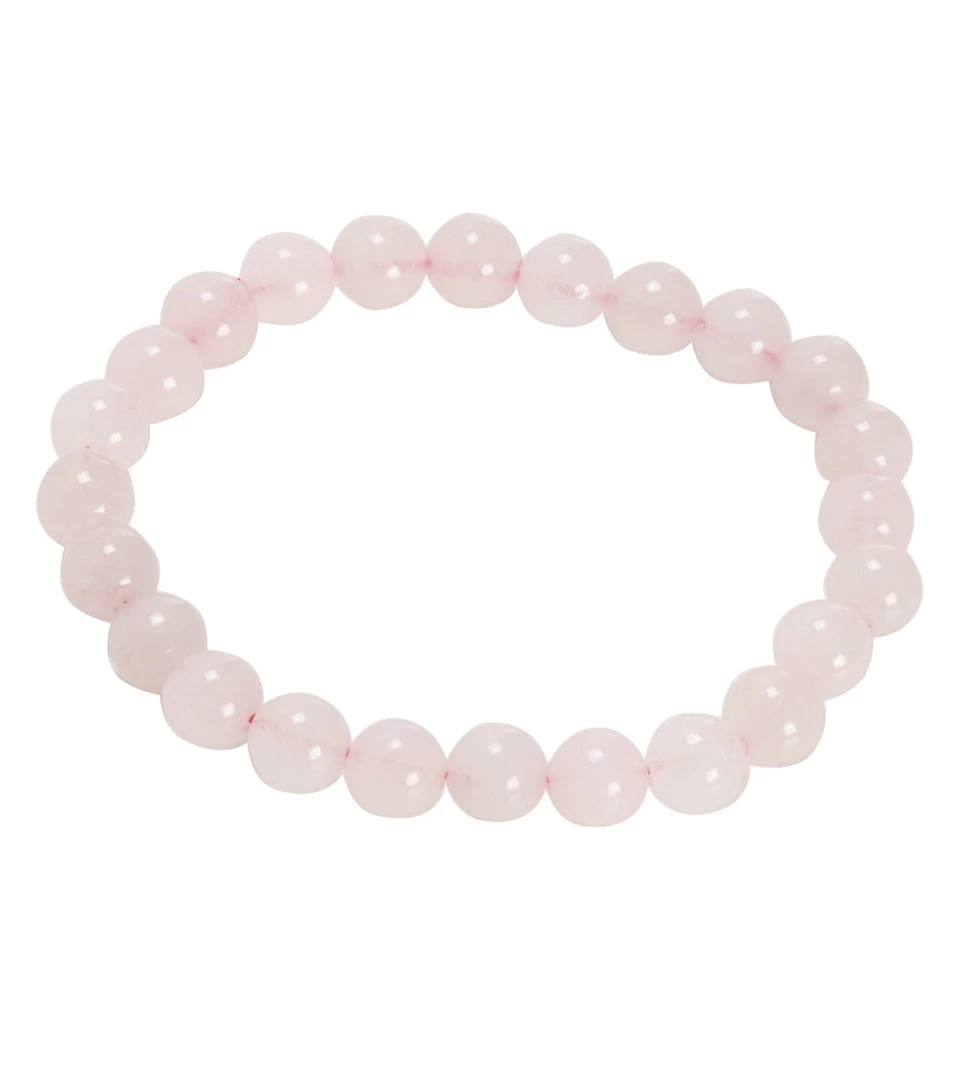 Yak & Yeti Rose Quartz Beaded Bracelet Pink NEW ARRIVALS 3 Yak & Yeti Rose Quartz Beaded Bracelet Pink NEW ARRIVALS