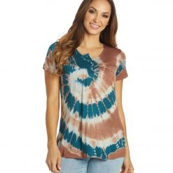 NEW ARRIVALS Yak & Yeti Spiral Tie Dye Loose Fit Tee