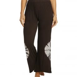 Yak & Yeti Tie Dye Wide Leg Pants Brown NEW ARRIVALS