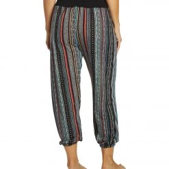 Yak & Yeti Striped Bohemian Harem Pants Maroon Multi 11 Yak & Yeti Striped Bohemian Harem Pants Maroon Multi