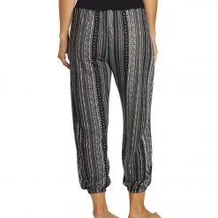 Yak & Yeti Striped Bohemian Harem Pants Grey