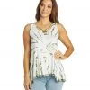 Yak & Yeti Groovy Tie Dye Burnout Tank Green 1 Yak & Yeti Groovy Tie Dye Burnout Tank Green