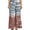 Yak & Yeti Boho Tiered Palazzo Tie Dye Pants Pink