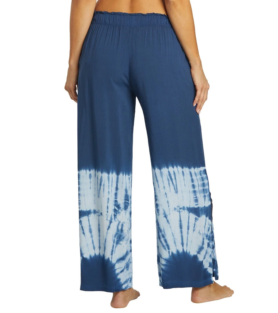 NEW ARRIVALS Yak & Yeti Bohemian Tie Dye Split Pants Navy 5 NEW ARRIVALS Yak & Yeti Bohemian Tie Dye Split Pants Navy