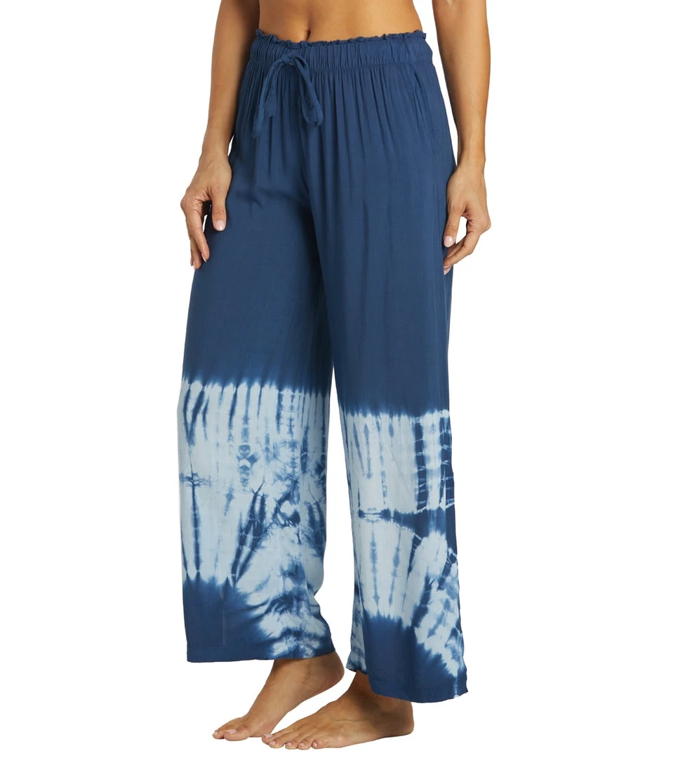 NEW ARRIVALS Yak & Yeti Bohemian Tie Dye Split Pants Navy 7 NEW ARRIVALS Yak & Yeti Bohemian Tie Dye Split Pants Navy