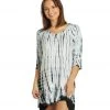Yak & Yeti Boho Style Ruffled Tie Dye Tunic Black 2 Yak & Yeti Boho Style Ruffled Tie Dye Tunic Black