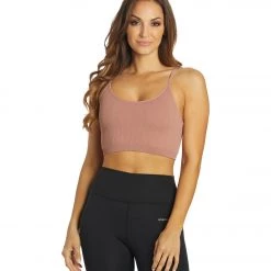 Spiritual Gangster Entice Seamless Crop Tank Cappuccino NEW ARRIVALS