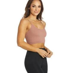 Spiritual Gangster Entice Seamless Crop Tank Cappuccino NEW ARRIVALS