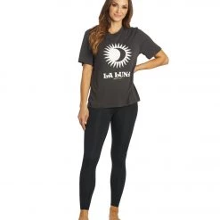 Spiritual Gangster La Luna Short Sleeve Tee Vintage Black NEW ARRIVALS