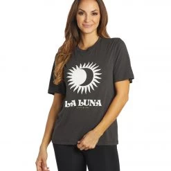 Spiritual Gangster La Luna Short Sleeve Tee Vintage Black NEW ARRIVALS