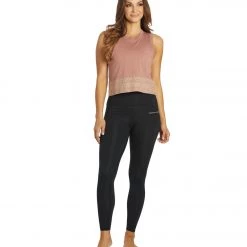 NEW ARRIVALS Spiritual Gangster Box Crop Tank Cappuccino