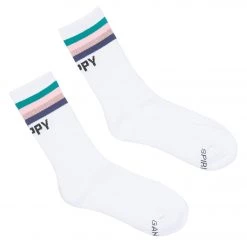 NEW ARRIVALS Spiritual Gangster Happy SG Sock White 7 NEW ARRIVALS Spiritual Gangster Happy SG Sock White