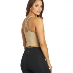 Spiritual Gangster Athena Heather Seamless Crop Top NEW ARRIVALS