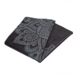 Yoga Design Lab Mat Yoga Towel Mandala Black Mandala Black