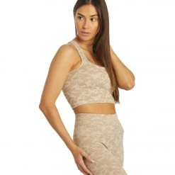 NEW ARRIVALS Spiritual Gangster Athena Jacquard Longline Bra Quartz Floral Jacquard Print