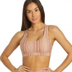 Spiritual Gangster Studio Sports Bra Amore Stripe Print