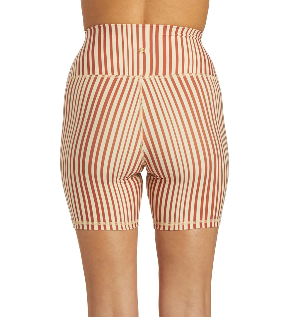 NEW ARRIVALS Spiritual Gangster SG Intent High Waisted Biker Short Amore Stripe Print 5 NEW ARRIVALS Spiritual Gangster SG Intent High Waisted Biker Short Amore Stripe Print