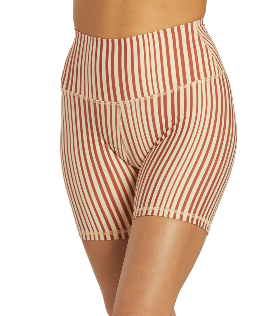 NEW ARRIVALS Spiritual Gangster SG Intent High Waisted Biker Short Amore Stripe Print 7 NEW ARRIVALS Spiritual Gangster SG Intent High Waisted Biker Short Amore Stripe Print