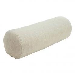 Halfmoon Cylindrical Yoga Bolster Natural Linen