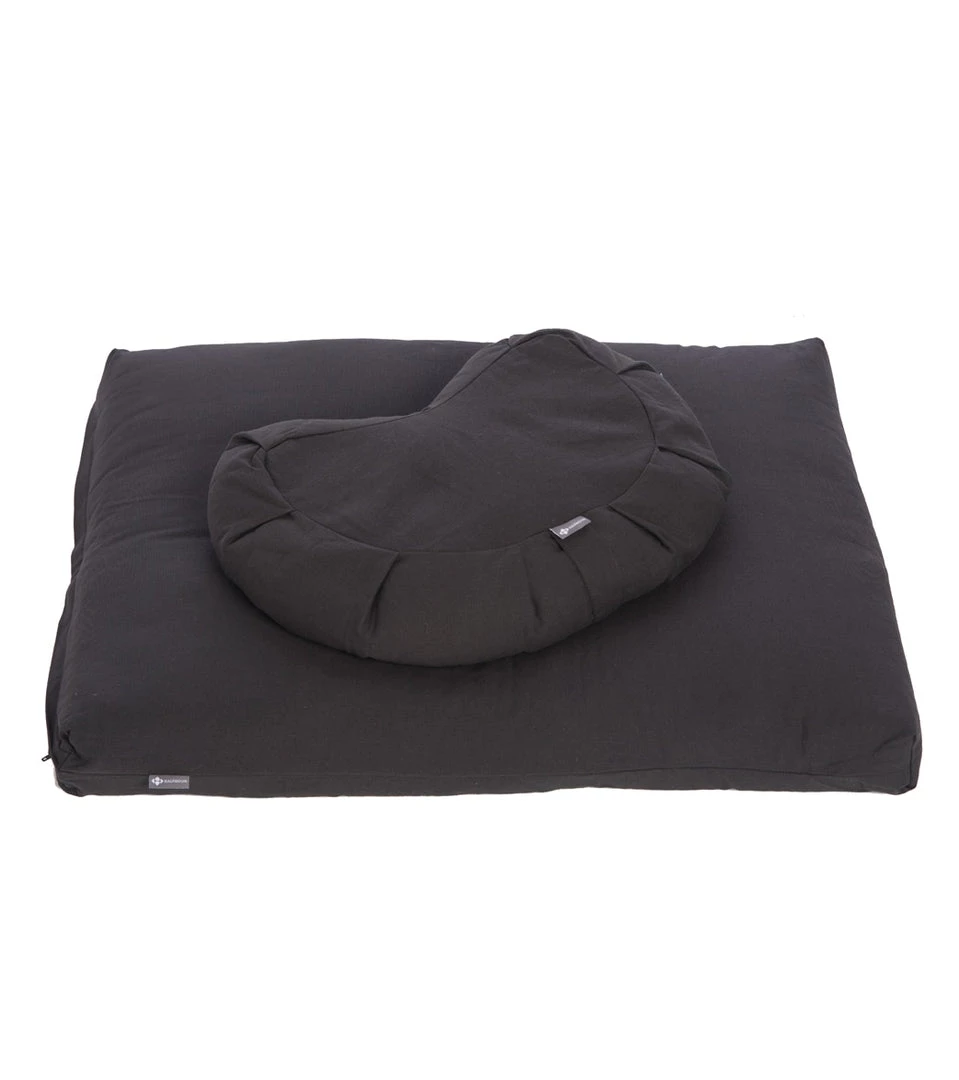 NEW ARRIVALS Halfmoon Crescent Meditation Cushion + Zabuton Charcoal 3 NEW ARRIVALS Halfmoon Crescent Meditation Cushion + Zabuton Charcoal