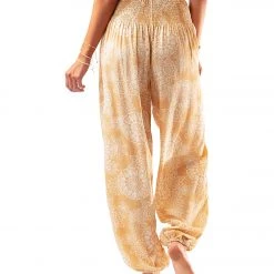 Lotus And Luna Mandala Paisley Harem Pants Mustard CLOTHING 11 Lotus And Luna Mandala Paisley Harem Pants Mustard CLOTHING