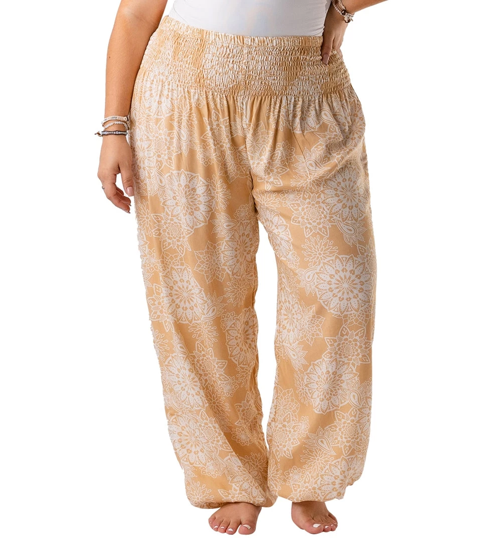 Lotus And Luna Mandala Paisley Harem Pants Mustard CLOTHING 7 Lotus And Luna Mandala Paisley Harem Pants Mustard CLOTHING