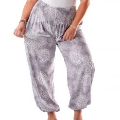 Lotus And Luna Mandala Paisley Harem Pants Lavender