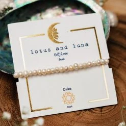 Lotus And Luna Self Love Pearl Healing Bacelet White